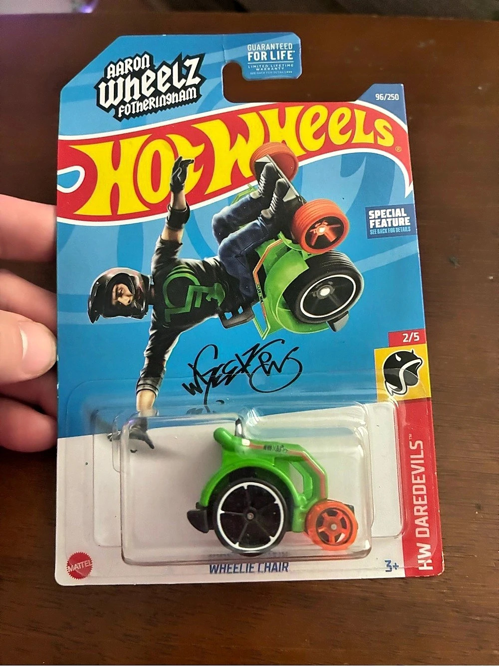 Hot Wheels Wheelie Chair (Aaron Wheelz Fotheringham) Green & Orange
